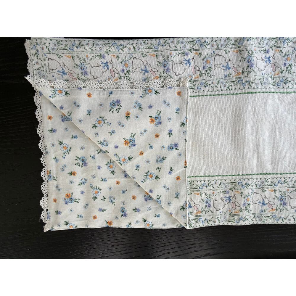 Shabby Chic NEW Reversible Table Runner 14"X72" Cottage Core - Picture 2 of 7